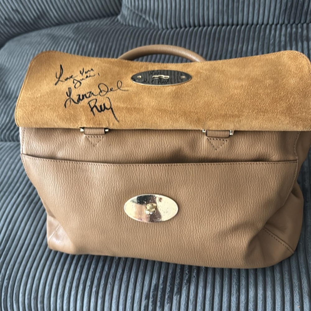 Mulberry Tan Leather Satchel Elegant Design - Picture 5 of 5